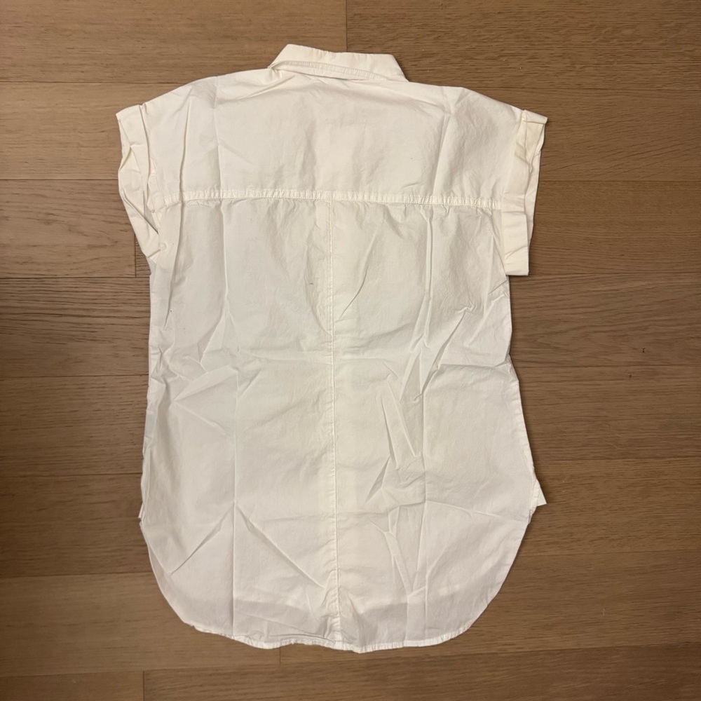 J. Crew Sleeveless White Blouse Size 2 - Picture 3 of 3